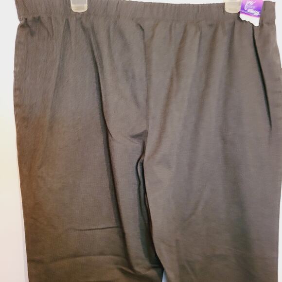 New JMS Just My Size Grey Pull On Trouser Pants 3X plus size career officecore - Picture 5 of 8